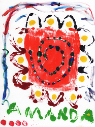 Untitled (Abstract Flower) by Amanda, age 13