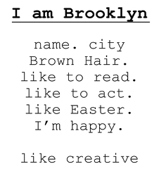 I Am Brooklyn by Brooklyn, age 6